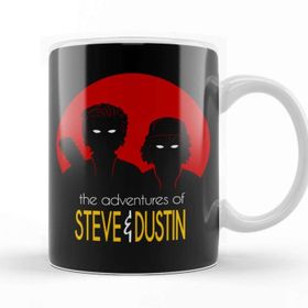 Baskı Dükkanı KB11828 Stranger Things The Adventure Of Steve Dustin Porselen Kupa Bardak