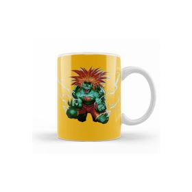 Baskı Dükkanı KB11833 Street Fighter Blanka Porselen Kupa Bardak