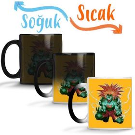 Baskı Dükkanı KB11833 Street Fighter Blanka Porselen Kupa Bardak