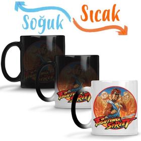 Baskı Dükkanı KB11844 Street Fighter Fighting Street Porselen Kupa Bardak
