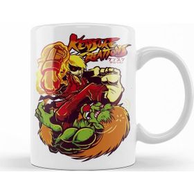 Baskı Dükkanı KB11845 Street Fighter Ken Porselen Kupa Bardak