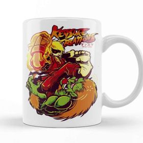 Baskı Dükkanı KB11845 Street Fighter Ken Porselen Kupa Bardak