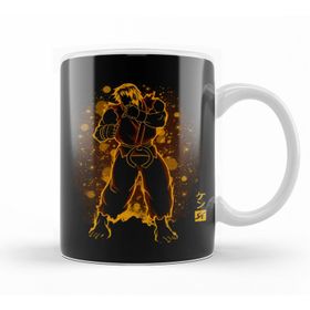 Baskı Dükkanı KB11848 Street Fighter The Ansatsuke Porselen Kupa Bardak