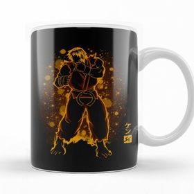 Baskı Dükkanı KB11848 Street Fighter The Ansatsuke Porselen Kupa Bardak