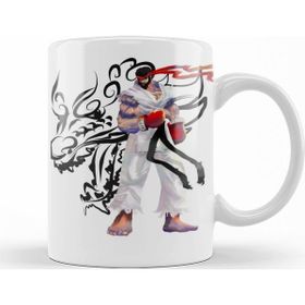 Baskı Dükkanı KB11850 Streetfighter Ryu Porselen Kupa Bardak