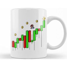 Baskı Dükkanı KB11857 Super Crypto World Süper Mario Porselen Kupa Bardak