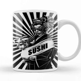Baskı Dükkanı KB11868 Sushi Porselen Kupa Bardak