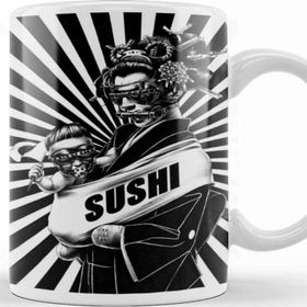 Baskı Dükkanı KB11868 Sushi Porselen Kupa Bardak