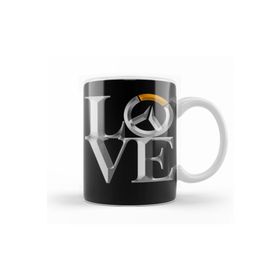 Baskı Dükkanı KB11875 Symmetra Over Love Porselen Kupa Bardak