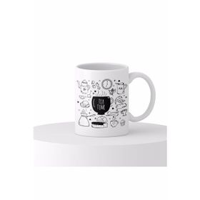 Baskı Dükkanı KB11894 Tea Time Porselen Kupa Bardak