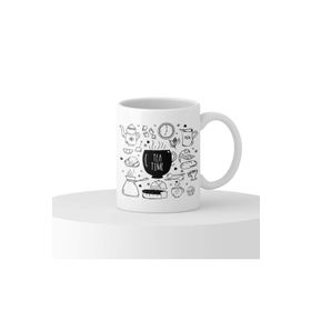 Baskı Dükkanı KB11894 Tea Time Porselen Kupa Bardak