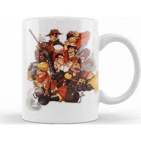 Baskı Dükkanı KB11896 Team Fortress Red Team Porselen Kupa Bardak