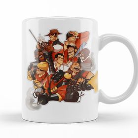 Baskı Dükkanı KB11896 Team Fortress Red Team Porselen Kupa Bardak