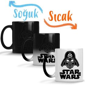Baskı Dükkanı KB1190 Star Wars Logo Sarı Baskılı Porselen Kupa Bardak