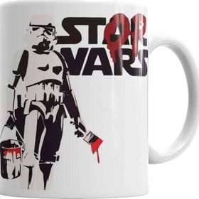 Baskı Dükkanı KB1190 Star Wars Logo Sarı Baskılı Porselen Kupa Bardak
