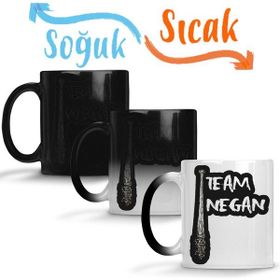 Baskı Dükkanı KB11902 Team Negan Naklejka Porselen Kupa Bardak