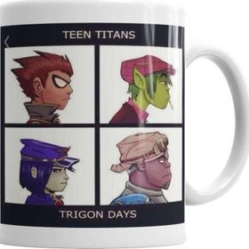 Baskı Dükkanı KB11904 Teen Titans Porselen Kupa Bardak