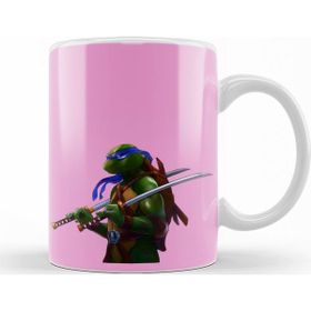 Baskı Dükkanı KB11906 Teenage Mutant Ninja Turtes Leo Porselen Kupa Bardak
