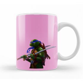 Baskı Dükkanı KB11906 Teenage Mutant Ninja Turtes Leo Porselen Kupa Bardak