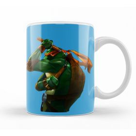 Baskı Dükkanı KB11907 Teenage Mutant Ninja Turtes Mikey Porselen Kupa Bardak