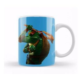 Baskı Dükkanı KB11907 Teenage Mutant Ninja Turtes Mikey Porselen Kupa Bardak