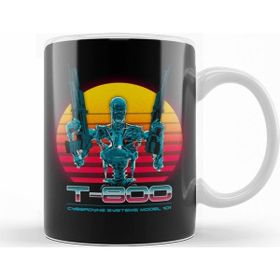 Baskı Dükkanı KB11916 Terminator T-800 Series Porselen Kupa Bardak