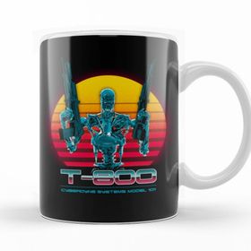 Baskı Dükkanı KB11916 Terminator T-800 Series Porselen Kupa Bardak