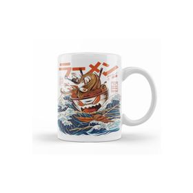 Baskı Dükkanı KB11955 The Great Ramen Off Kanagawa Porselen Kupa Bardak