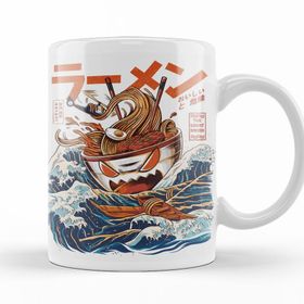 Baskı Dükkanı KB11955 The Great Ramen Off Kanagawa Porselen Kupa Bardak