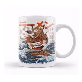 Baskı Dükkanı KB11955 The Great Ramen Off Kanagawa Porselen Kupa Bardak