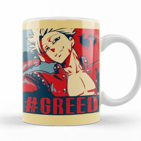 Baskı Dükkanı KB11986 The Seven Deadly Sins Greed Ban Porselen Kupa Bardak