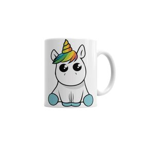Baskı Dükkanı KB12 Bebek Unicorn Porselen Kupa Bardak