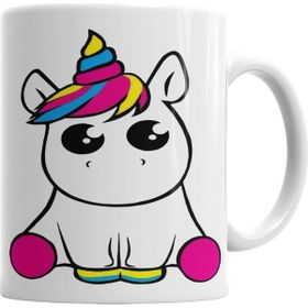 Baskı Dükkanı KB12 Bebek Unicorn Porselen Kupa Bardak