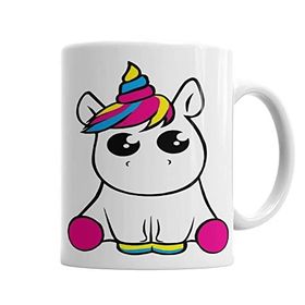 Baskı Dükkanı KB12 Bebek Unicorn Porselen Kupa Bardak