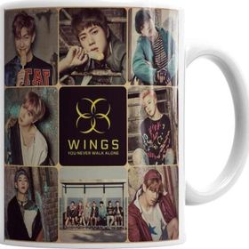 Baskı Dükkanı KB120 Bts You Never Walk Alone Porselen Kupa Bardak