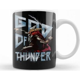 Baskı Dükkanı KB12027 Thor God Of Thunder Porselen Kupa Bardak