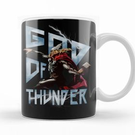 Baskı Dükkanı KB12027 Thor God Of Thunder Porselen Kupa Bardak