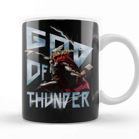 Baskı Dükkanı KB12027 Thor God Of Thunder Porselen Kupa Bardak