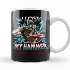 Baskı Dükkanı KB12029 Thor I Lost My Hammer Porselen Kupa Bardak