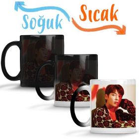 Baskı Dükkanı KB12093 Txt Taehyun Cat Dog Porselen Kupa Bardak