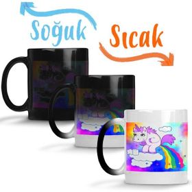 Baskı Dükkanı KB12102 Unicorn Porselen Kupa Bardak