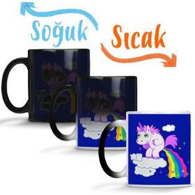 Baskı Dükkanı KB12104 Unicorn Porselen Kupa Bardak