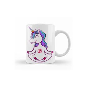 Baskı Dükkanı KB12105 Unicorn Yoga Porselen Kupa Bardak