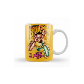 Baskı Dükkanı KB12107 Usain Bolt The Lightning Bolt Porselen Kupa Bardak