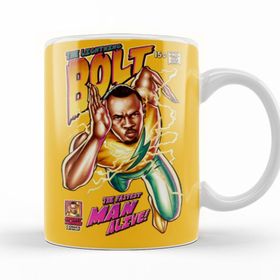 Baskı Dükkanı KB12107 Usain Bolt The Lightning Bolt Porselen Kupa Bardak
