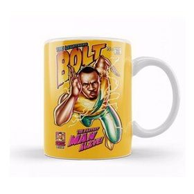 Baskı Dükkanı KB12107 Usain Bolt The Lightning Bolt Porselen Kupa Bardak