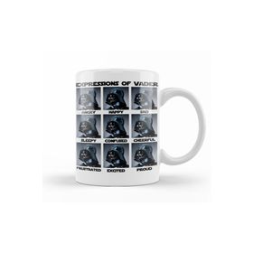 Baskı Dükkanı KB12112 Vader Expressions Porselen Kupa Bardak