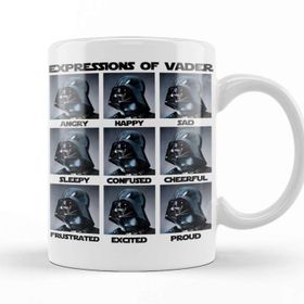 Baskı Dükkanı KB12112 Vader Expressions Porselen Kupa Bardak