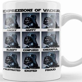 Baskı Dükkanı KB12112 Vader Expressions Porselen Kupa Bardak