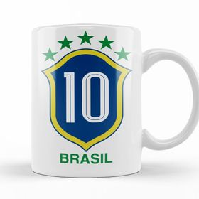 Baskı Dükkanı KB12113 Vai Brasil 10 Porselen Kupa Bardak